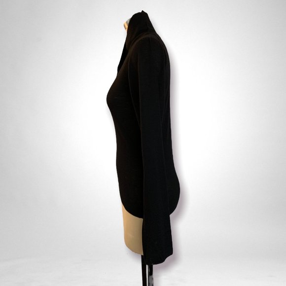 100% superfine Cashmere sweater, Black, size 2 - Picture 4 of 4